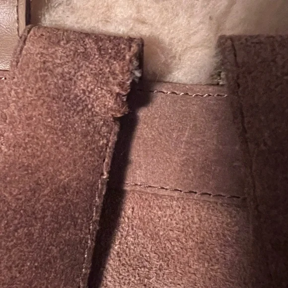 UGG Nordie Shearling & Suede Leather Mini Backpack Tan - Picture 5 of 6